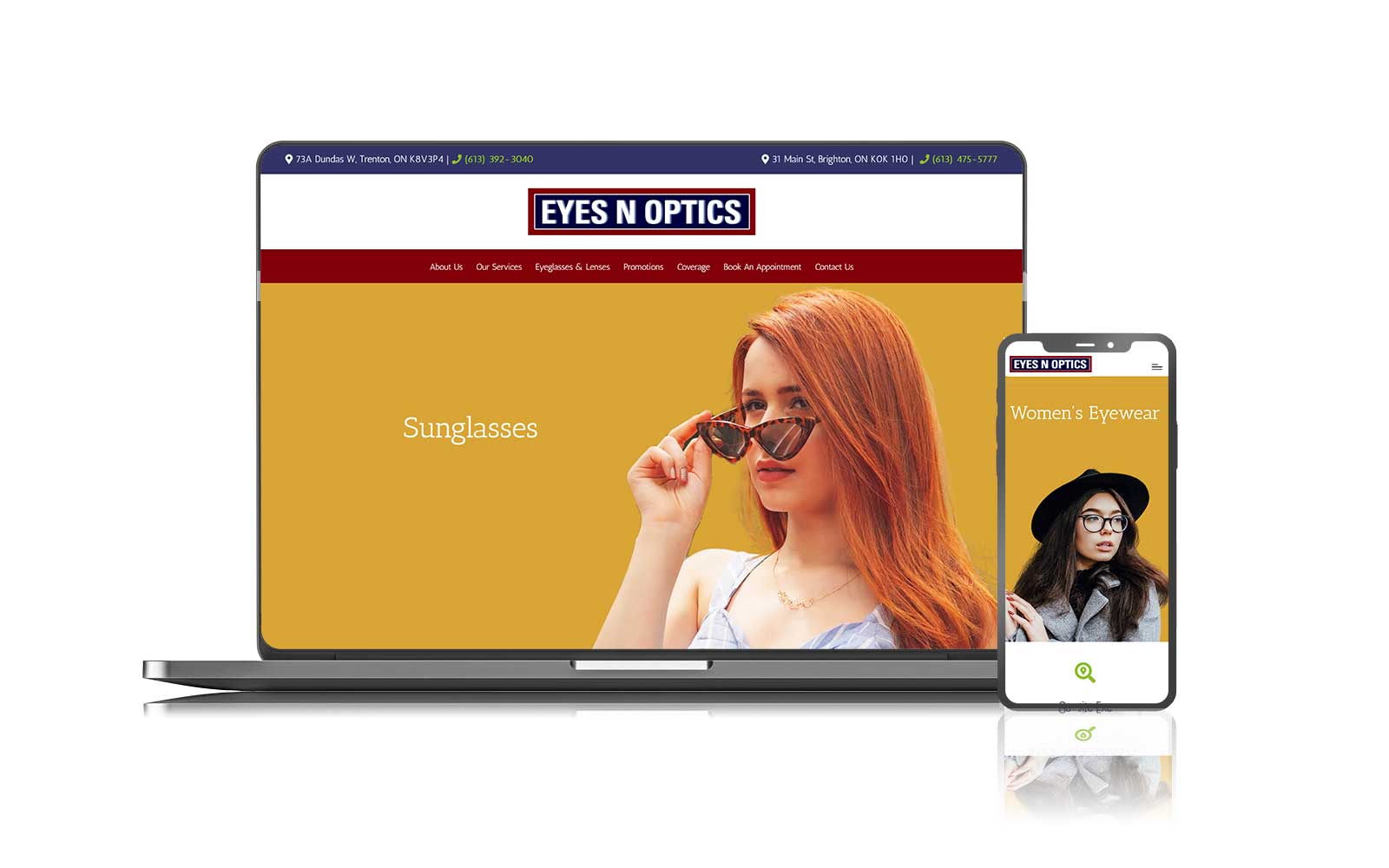 Eyes n Optics Web Design